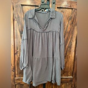 Lavender/Gray gauze dress